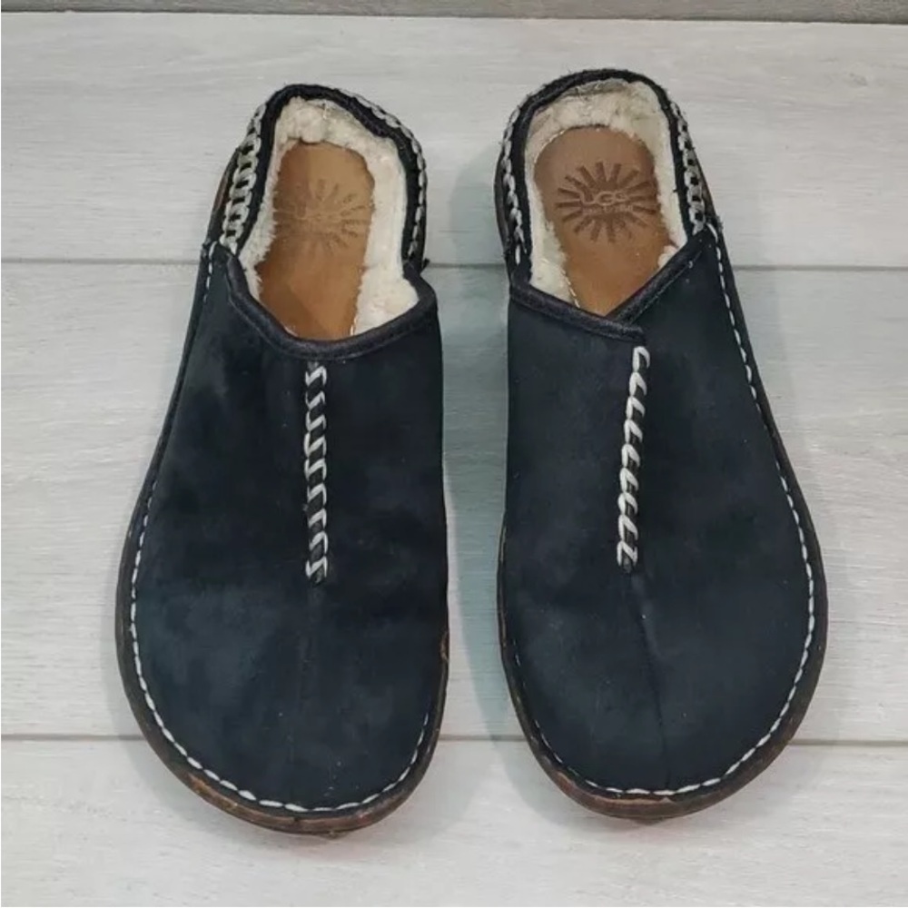 Ugg Australia Women Kohala Shearling SlippeComfort 5177 Leather Mules shoes sz 6 - Picture 8 of 9